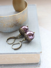 Load image into Gallery viewer, Pearl Acorn Earrings (16 Colors)