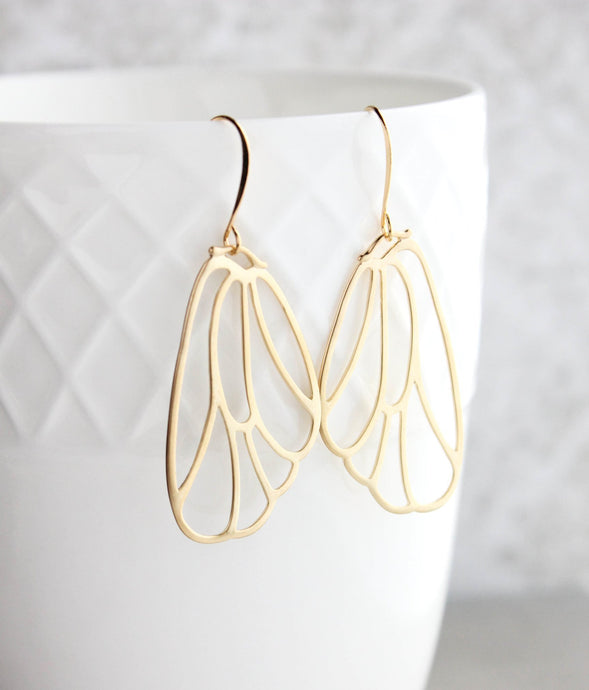 Wing Earrings - Gold