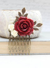 Load image into Gallery viewer, Red Rose Comb - C1049