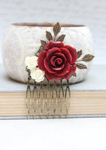 Load image into Gallery viewer, Red Rose Comb - C1049