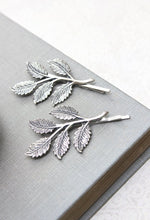 Load image into Gallery viewer, Branch Bobby Pins - Antiqued Silver (2 pin set)