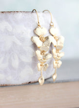 Load image into Gallery viewer, Orchid Earrings - Gold and Silver